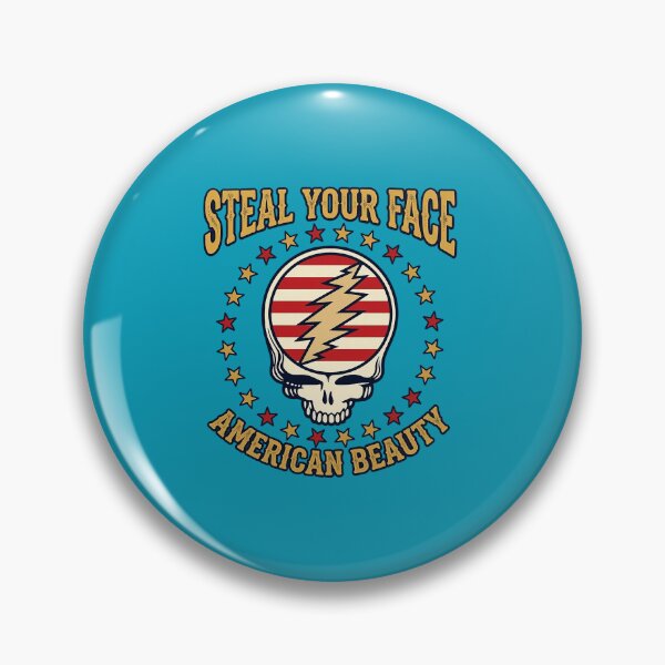 Item preview, Steal Your Face American Beauty Badge designed and sold by Sisowool.