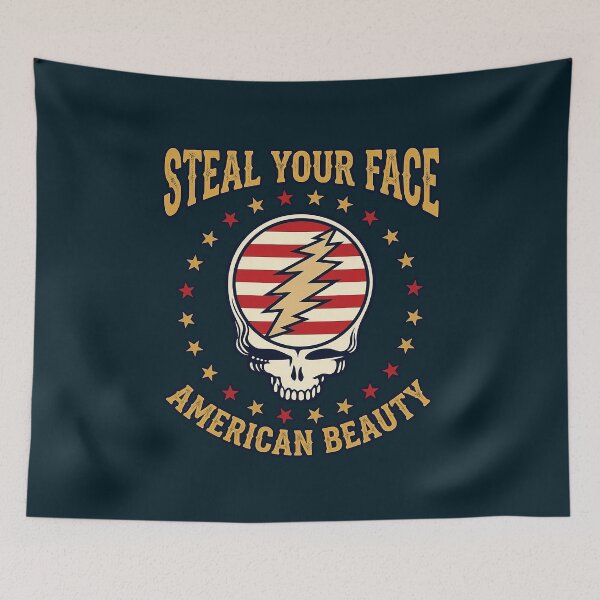 Item preview, Steal Your Face American Beauty Badge designed and sold by Sisowool.