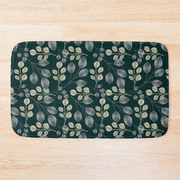 Item preview, Botanical Foliage Deep Emerald Teal Seamless Pattern Art designed and sold by ​Jyoti Digital Artist.