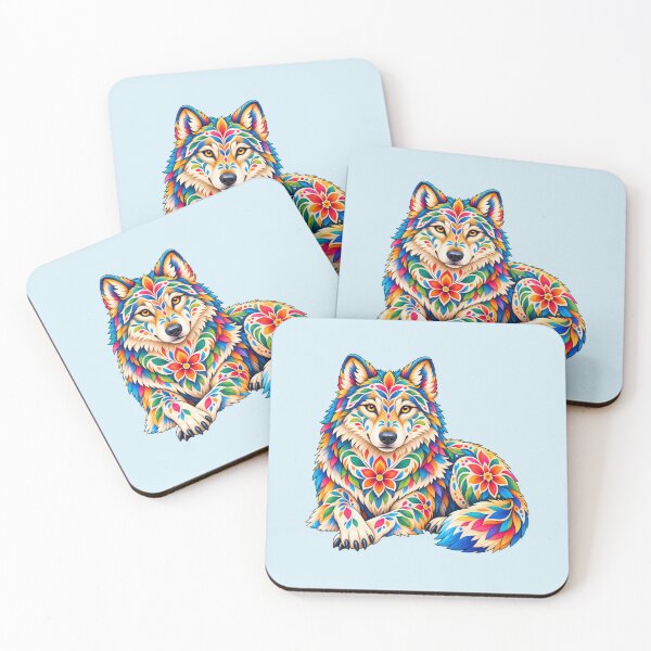 Item preview, Kaleido Mandala Wolf designed and sold by Myra365Art.