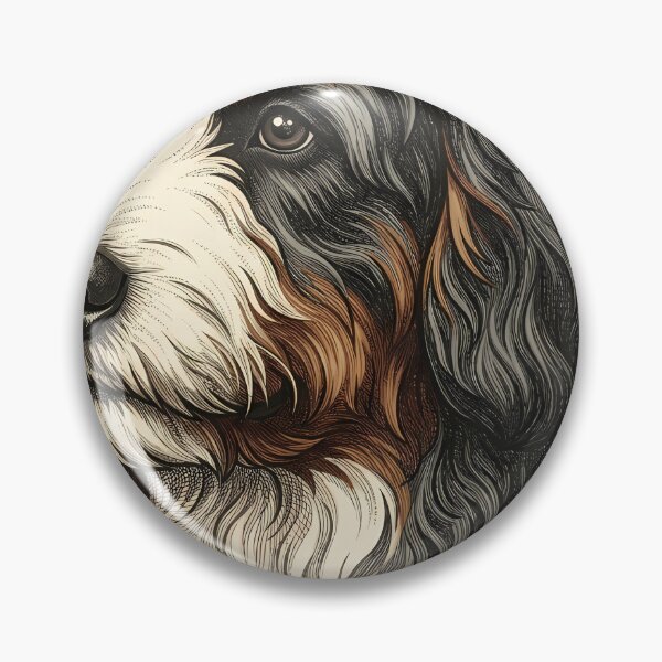 Item preview, Vintage Naturalist Bernedoodle Portrait — Antique Dog Breed Art designed and sold by Catch333.