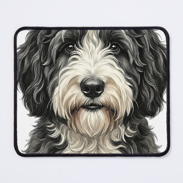 Item preview, Vintage Naturalist Sheepadoodle Portrait — Antique Dog Breed Art designed and sold by Catch333.