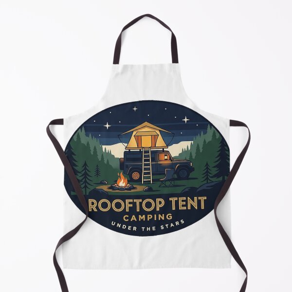 Item preview, Rooftop Tent Camping Campfire Art Deco Oval Sticker designed and sold by DetourDgn.