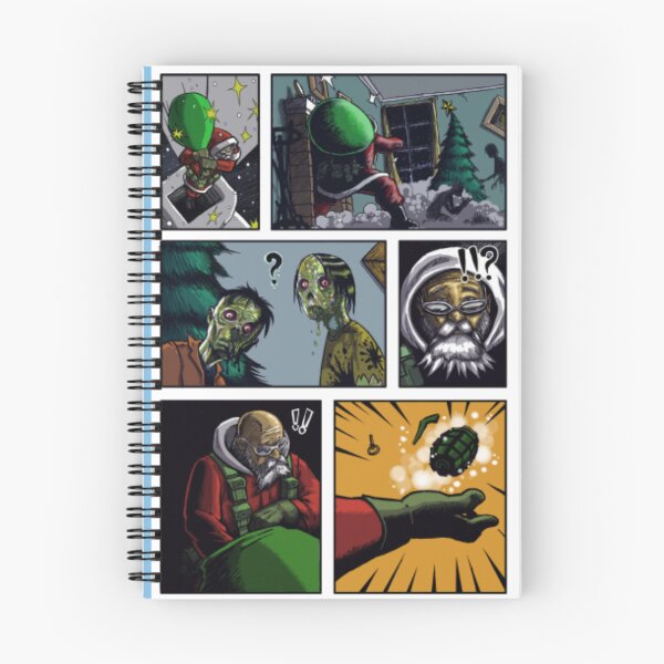 Item preview, Zombie Apocalypse Tactical Santa Comic designed and sold by PulpComicVault.