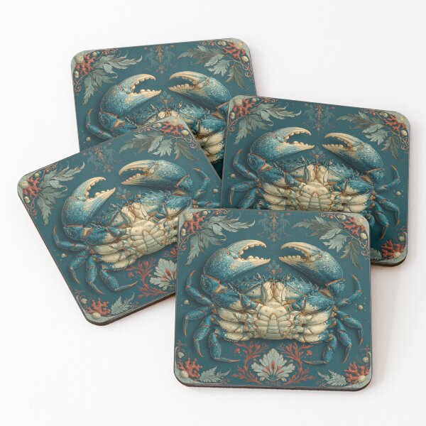 Item preview, Vintage Blue Crab Natural History Illustration designed and sold by Hoity-Toity.