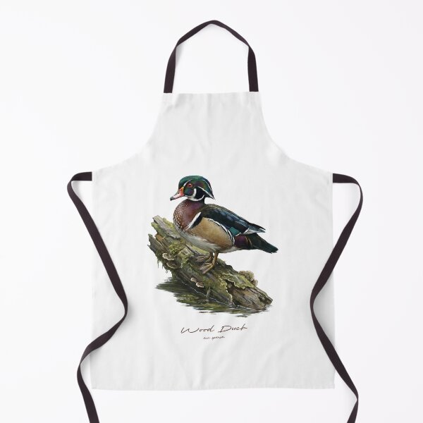 Item preview, Wood Duck on Mossy Log Bird Illustration designed and sold by Takeda-art.