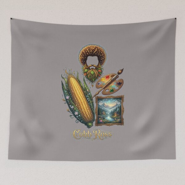 Item preview, Cobb Ross Corn Painting Pun Funny Food Art-2 designed and sold by TimLieken.