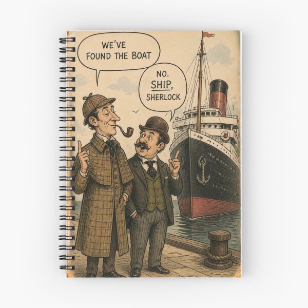 Item preview, Seaside Postcard: No Ship Sherlock designed and sold by halibutgoatramb.