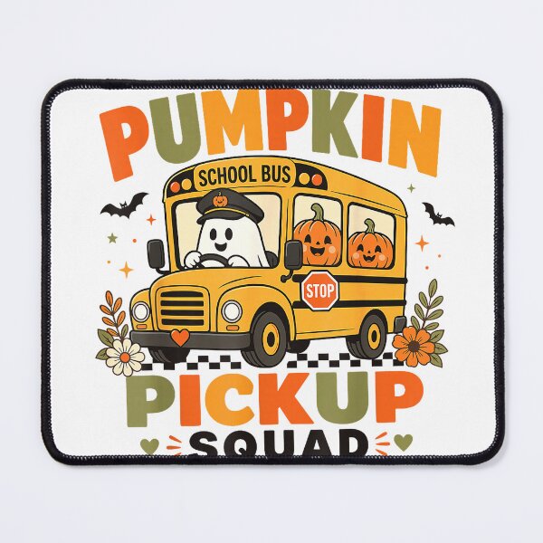 Item preview, Pumpkin Pickup Squad Halloween School Bus Driver Cute Ghost T-Shirt designed and sold by Dreamers333.