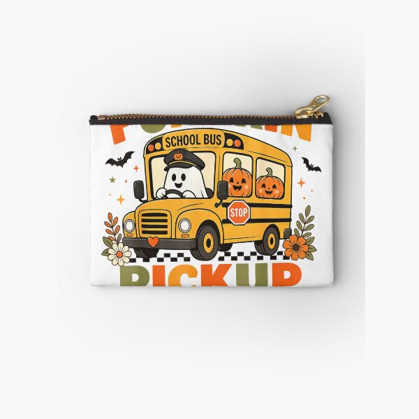 Item preview, Pumpkin Pickup Squad Halloween School Bus Driver Cute Ghost T-Shirt designed and sold by Dreamers333.
