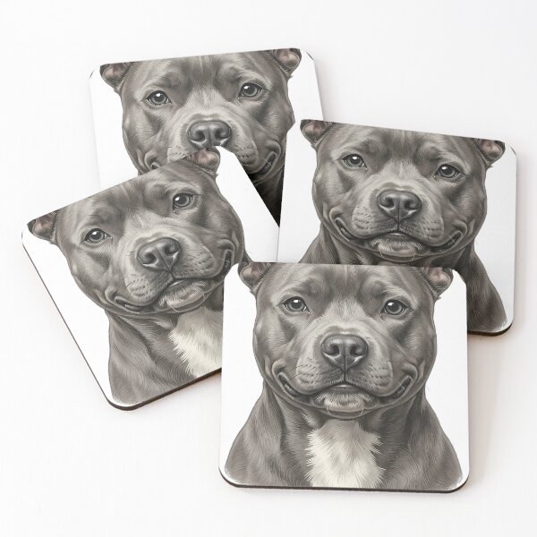 Item preview, Vintage Naturalist Staffordshire Bull Terrier Portrait — Antique Dog Breed Art designed and sold by Catch333.