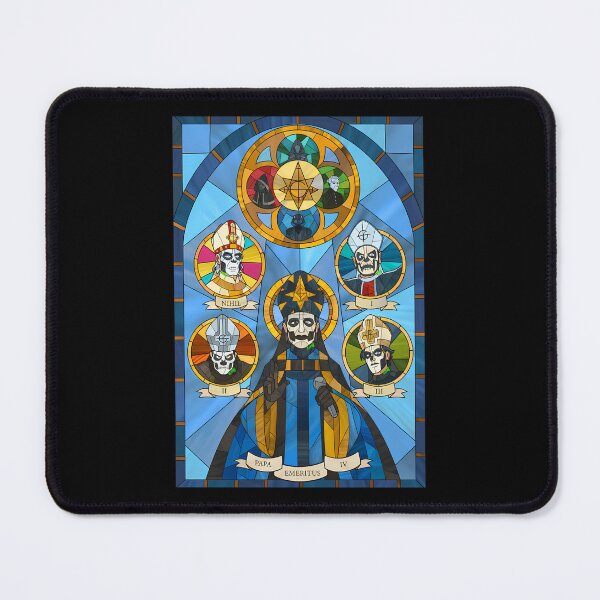 Item preview, Stained Glass Window Church Bishops Gothic Panel designed and sold by Fernawn-Wayles.