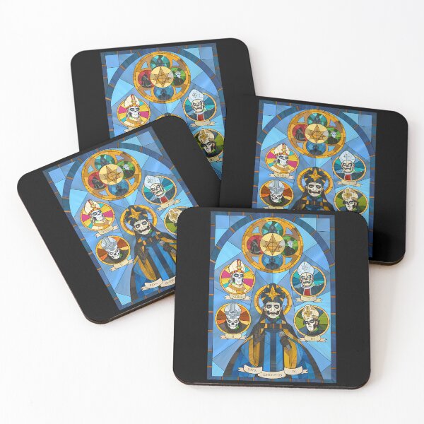 Item preview, Stained Glass Window Church Bishops Gothic Panel designed and sold by Fernawn-Wayles.