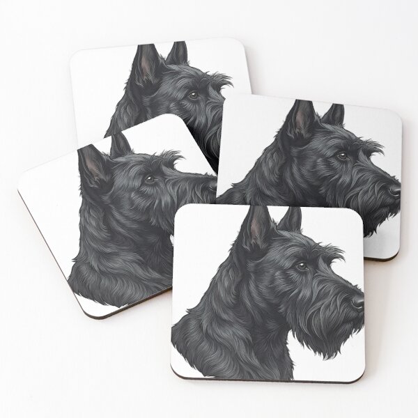 Item preview, Vintage Naturalist Scottish Terrier Portrait — Antique Dog Breed Art designed and sold by Catch333.