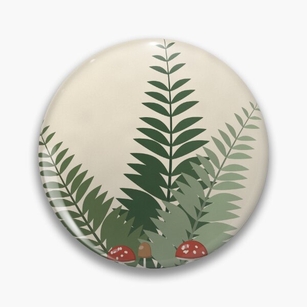 Item preview, Fern Botanical Study Vintage Plate designed and sold by ChromaLens.