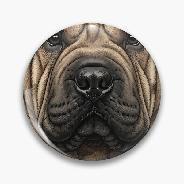 Item preview, Vintage Naturalist Shar Pei Portrait — Antique Dog Breed Art designed and sold by Catch333.