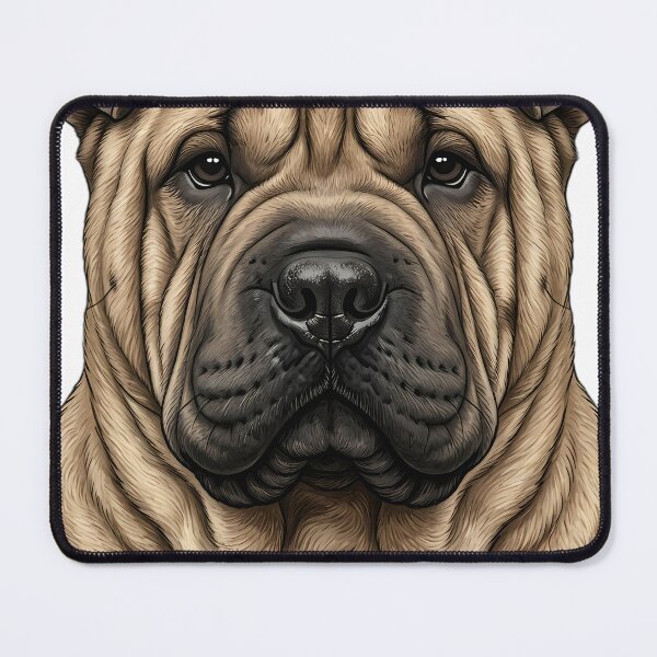 Item preview, Vintage Naturalist Shar Pei Portrait — Antique Dog Breed Art designed and sold by Catch333.