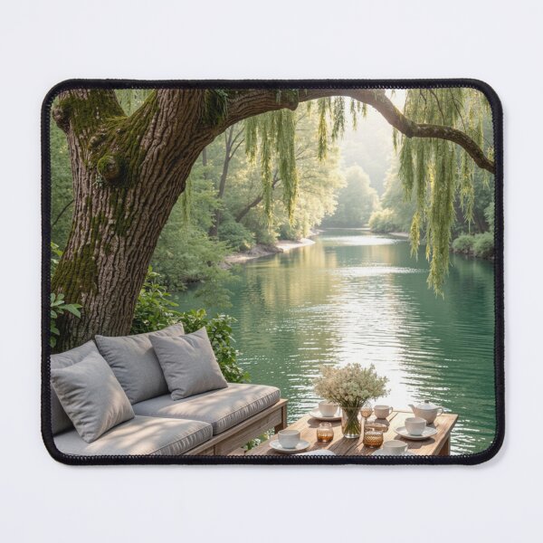 Item preview, Sunlit Waters Retreat - Lakeside Escape at Golden Hour designed and sold by nhk999.