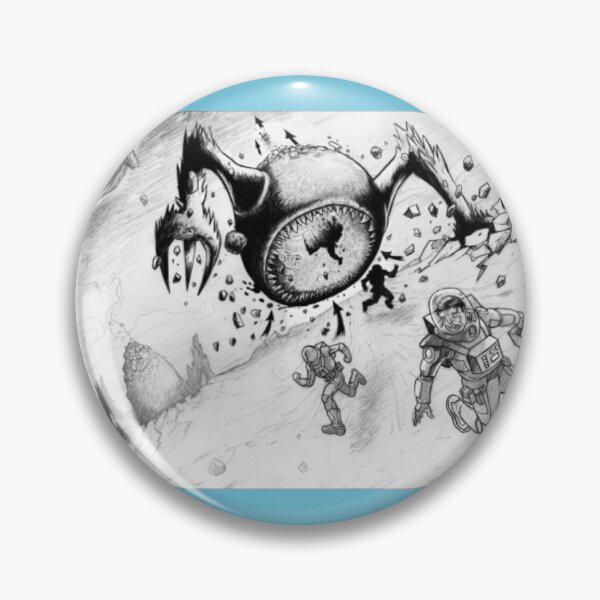 Item preview, Retro Sci-Fi Alien Eyeball Monster Attack designed and sold by PulpComicVault.