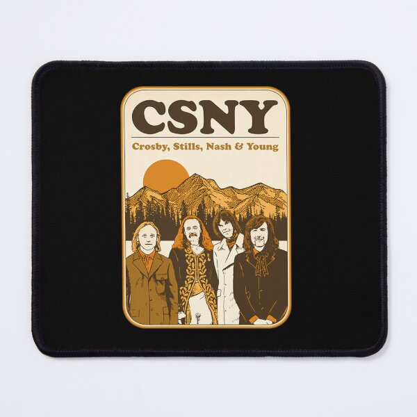 Item preview, Crosby Stills Nash Young Mountain Poster designed and sold by ShirlyGatten.