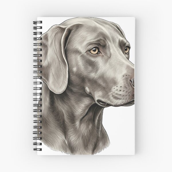 Item preview, Vintage Naturalist Weimaraner Portrait — Antique Dog Breed Art designed and sold by Catch333.