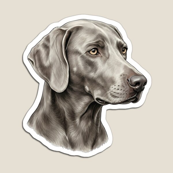 Item preview, Vintage Naturalist Weimaraner Portrait — Antique Dog Breed Art designed and sold by Catch333.
