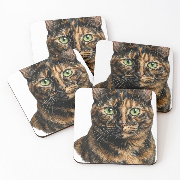 Item preview, Vintage Naturalist Tortoiseshell Cat Portrait — Antique Cat Breed Art designed and sold by Catch333.