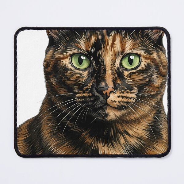Item preview, Vintage Naturalist Tortoiseshell Cat Portrait — Antique Cat Breed Art designed and sold by Catch333.