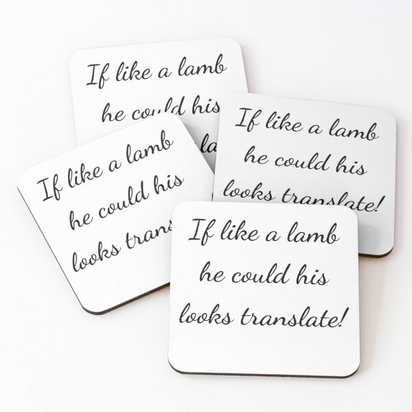 Item preview, “If like a lamb he could his looks translate!” - handwriting black designed and sold by ariksworld.