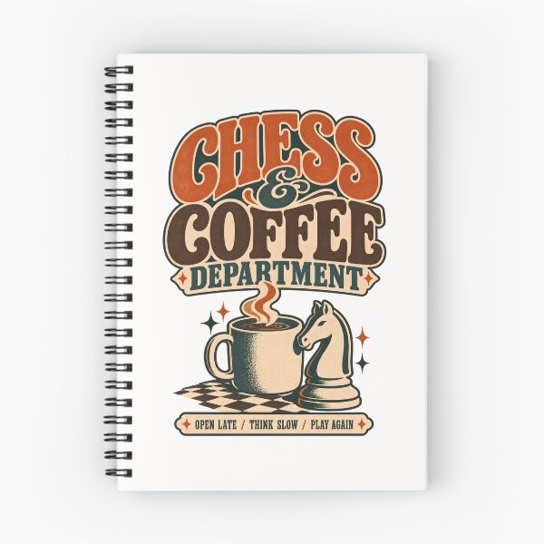 Item preview, Chess and Coffee Department Retro T-Shirt designed and sold by TeeVex.