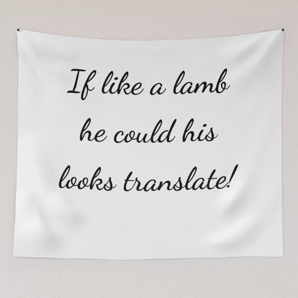 Item preview, “If like a lamb he could his looks translate!” - handwriting black designed and sold by ariksworld.