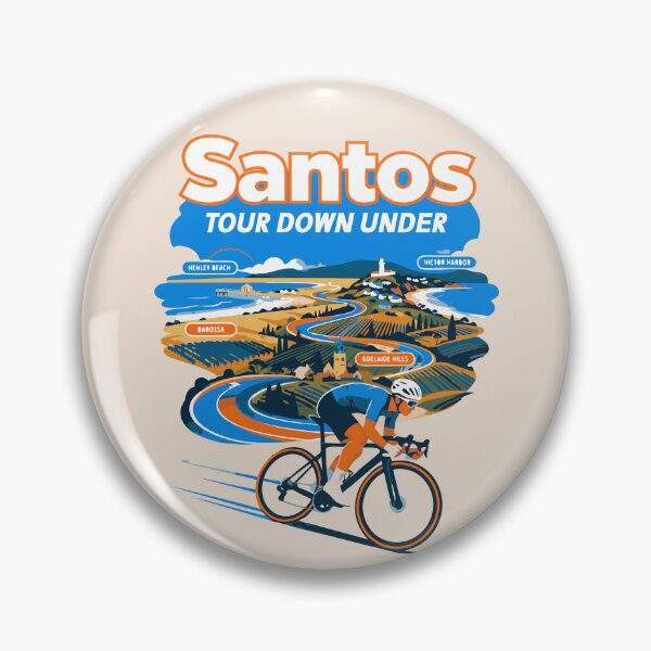 Item preview, Santos tour down under cycling lovers cyclist  designed and sold by Colorfulman.
