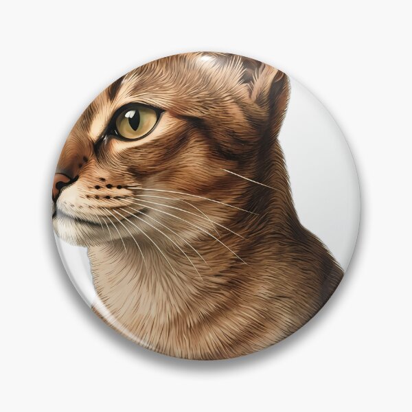 Item preview, Vintage Naturalist Abyssinian Cat Portrait — Antique Cat Breed Art designed and sold by Catch333.