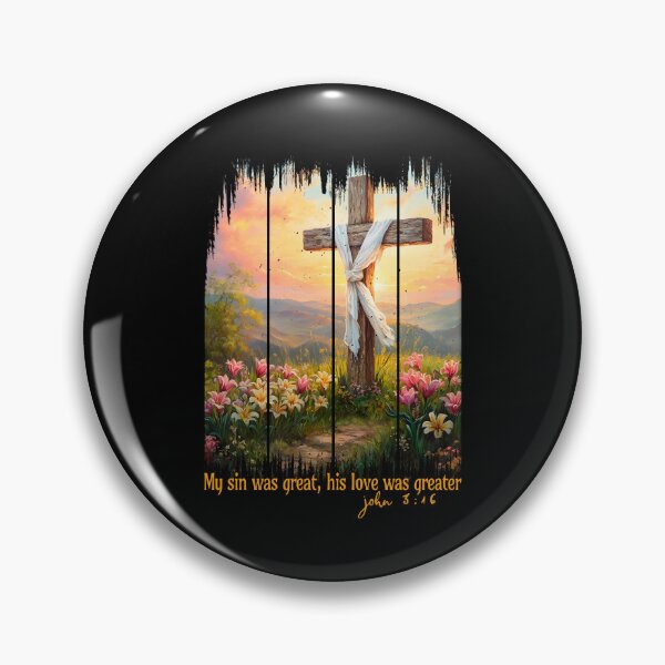 Item preview, My Sin Was Great His Love Was Greater Christian Easter Cross designed and sold by ge0rge0.