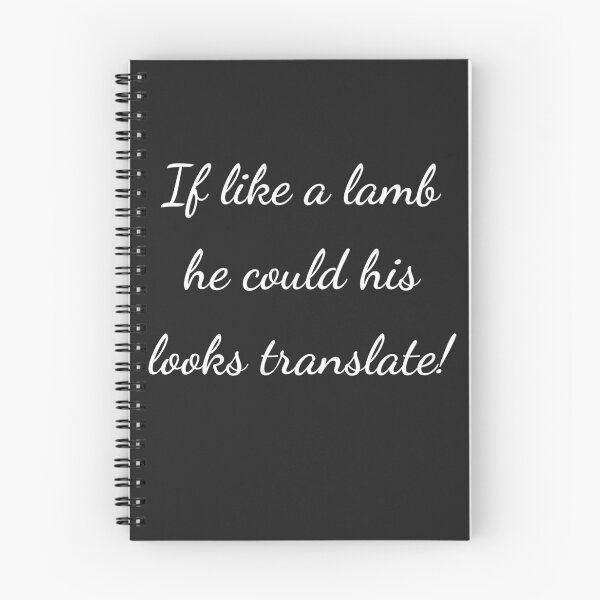 Item preview, “If like a lamb he could his looks translate!” - handwriting white designed and sold by ariksworld.