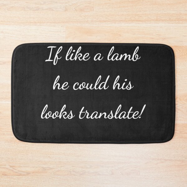 Item preview, “If like a lamb he could his looks translate!” - handwriting white designed and sold by ariksworld.