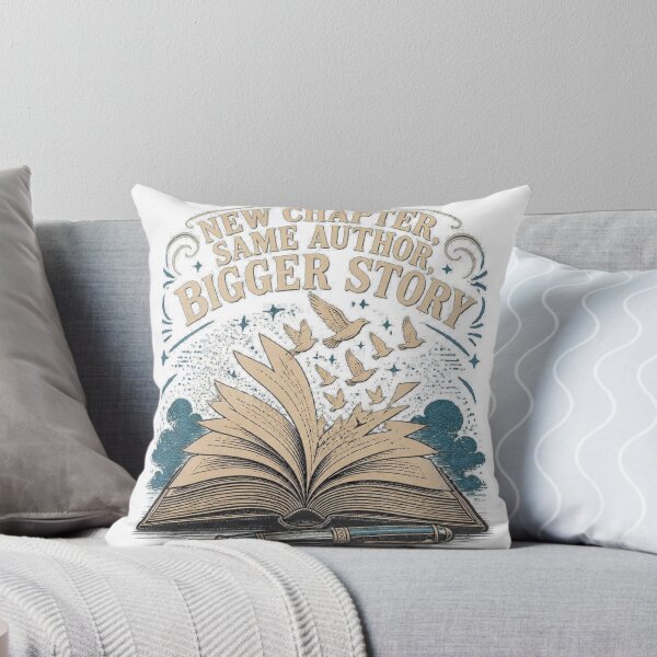 Item preview, New Chapter, Same Author, Bigger Story Inspirational Shirt designed and sold by RokomariFabric.