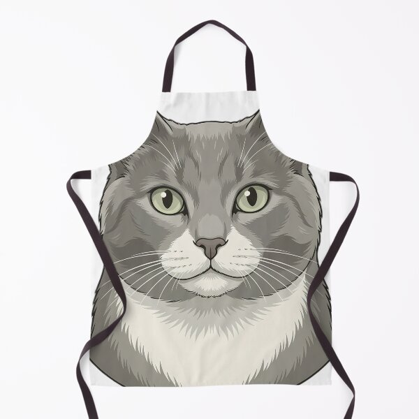 Item preview, Vintage Naturalist Grey and White Cat Portrait — Antique Cat Breed Art designed and sold by Catch333.