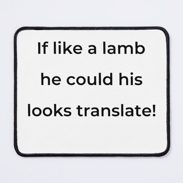 Item preview, “If like a lamb he could his looks translate!” - print black designed and sold by ariksworld.