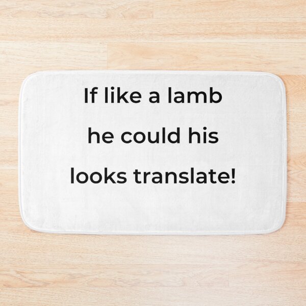 Item preview, “If like a lamb he could his looks translate!” - print black designed and sold by ariksworld.
