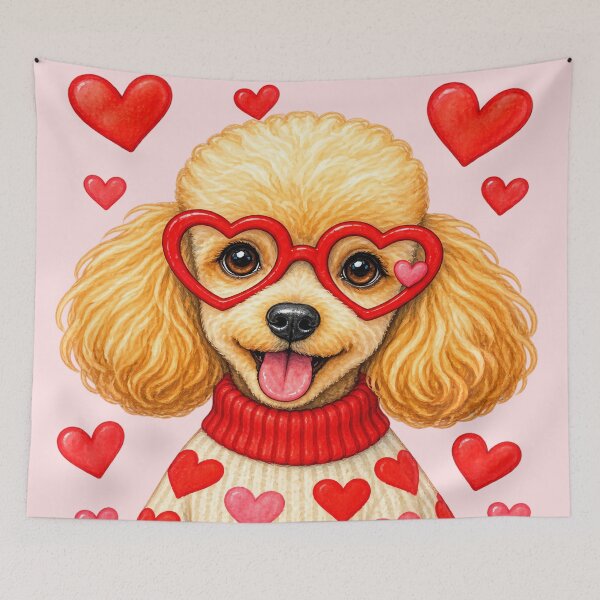 Item preview, Poodle in Love designed and sold by NF Designs Studio DTF.