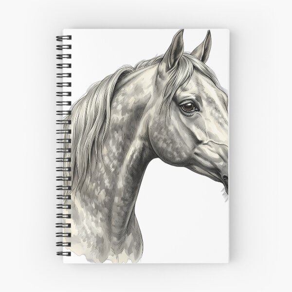 Item preview, Vintage Naturalist Arabian Horse Portrait — Antique Horse Breed Art designed and sold by Catch333.