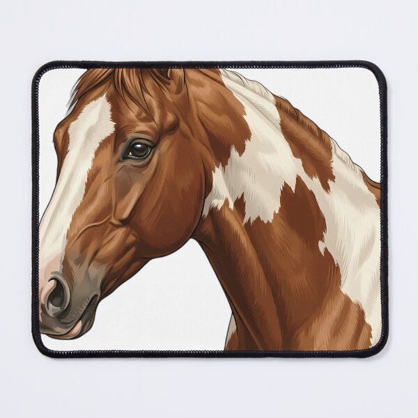 Item preview, Vintage Naturalist American Paint Horse Portrait — Antique Horse Breed Art designed and sold by Catch333.