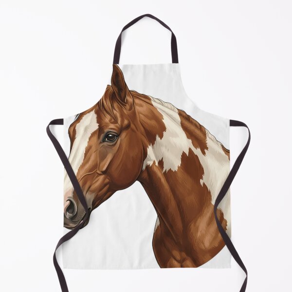 Item preview, Vintage Naturalist American Paint Horse Portrait — Antique Horse Breed Art designed and sold by Catch333.