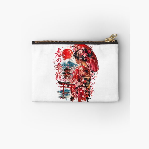 Item preview, Japanese Spring Blossom Geisha – Mount Fuji & Cherry Blossoms designed and sold by JOHN44ART.