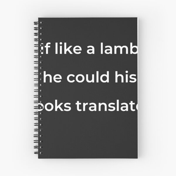 Item preview, “If like a lamb he could his looks translate!” - print white designed and sold by ariksworld.