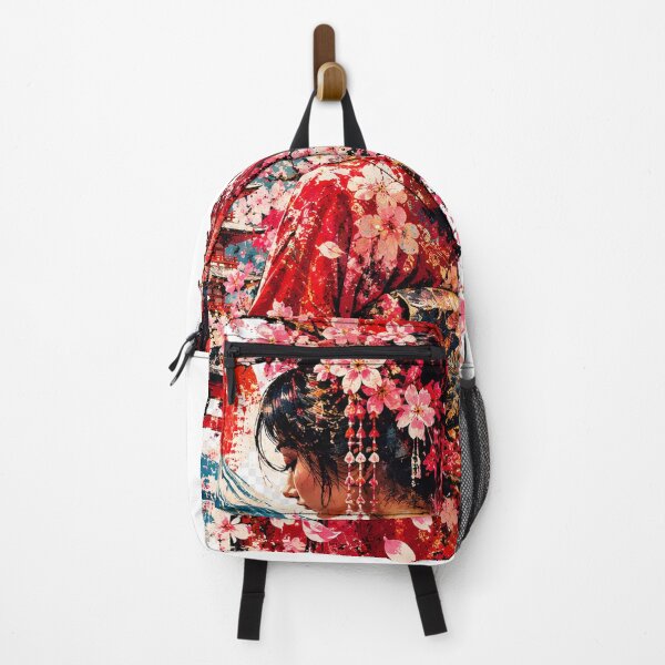 Item preview, Japanese Spring Blossom Geisha – Mount Fuji & Cherry Blossoms designed and sold by JOHN44ART.