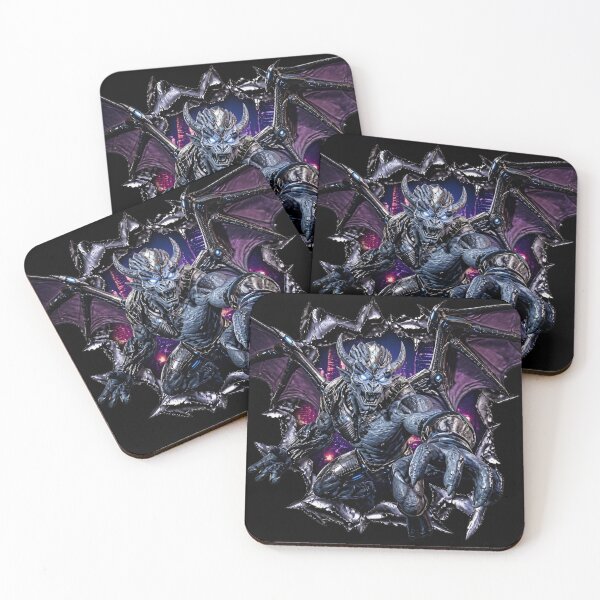 Item preview, Cybernetic Gargoyle King 3D Torn Metal Graphic designed and sold by LazyDayzCo.