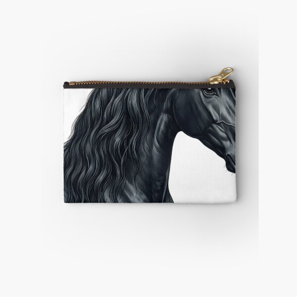Item preview, Vintage Naturalist Friesian Horse Portrait — Antique Horse Breed Art designed and sold by Catch333.