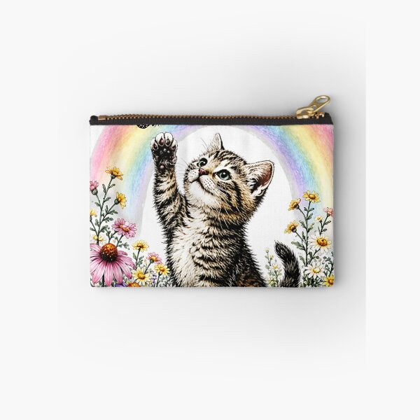 Item preview, Rage Consumes Me Cute Kitten Sarcastic Cat Rainbow Butterfly  designed and sold by fibiiiartstudio.